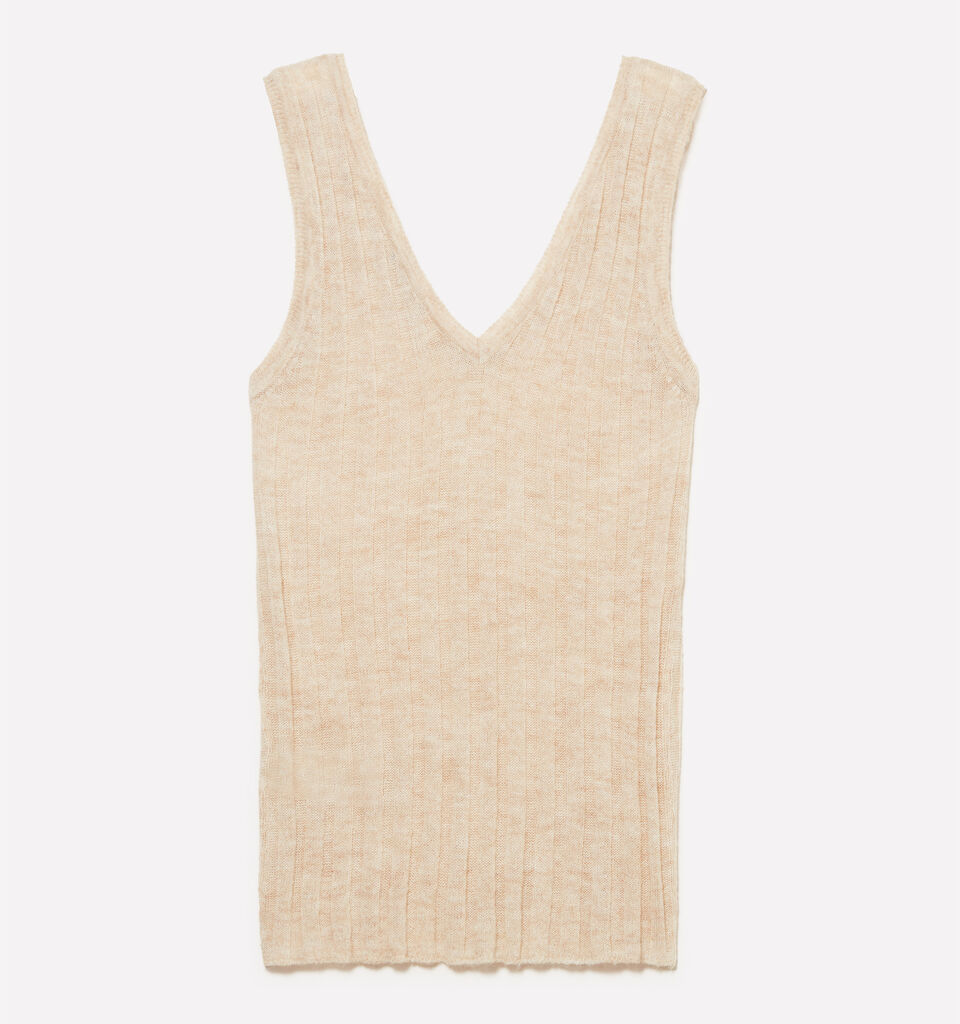 Top de malha branco nata - tops para mulher - Branco Nata | Sisley image number 6